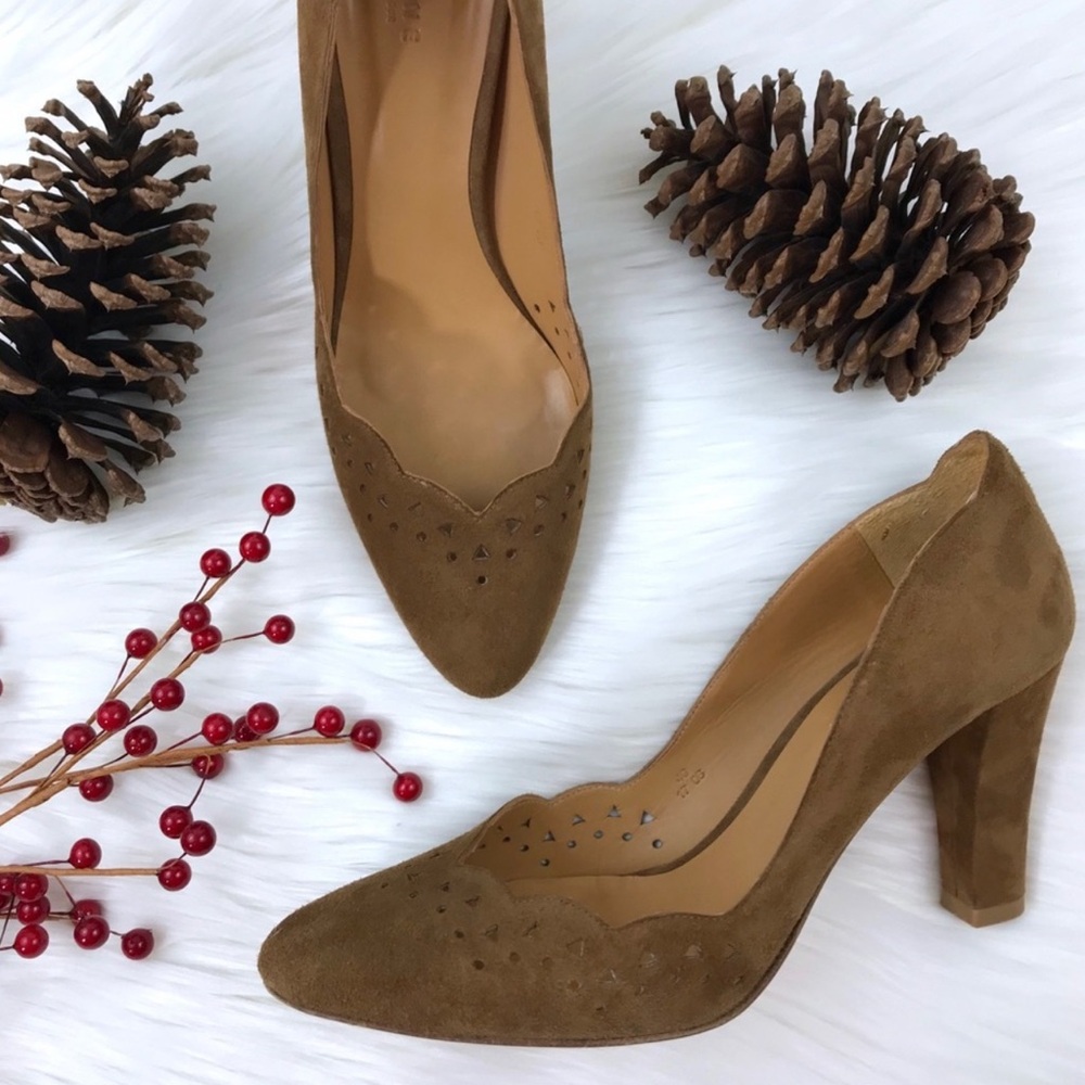 Sezane Josephine high courts brown leather size 40/9